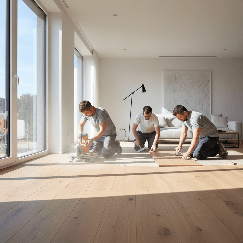 Instalación de tarimas interiores